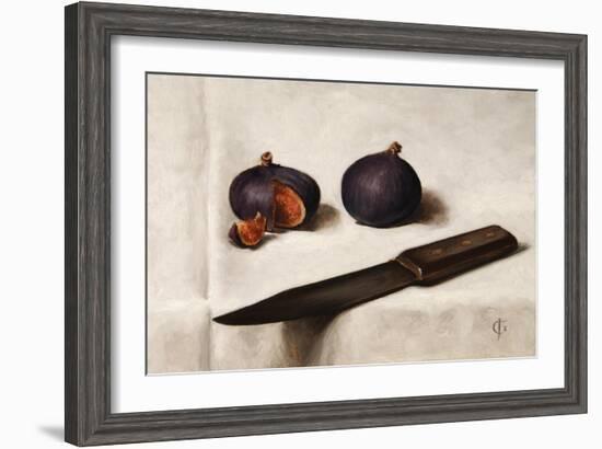 Figs and Knife-James Gillick-Framed Premium Giclee Print