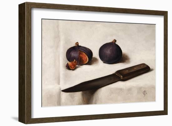 Figs and Knife-James Gillick-Framed Premium Giclee Print