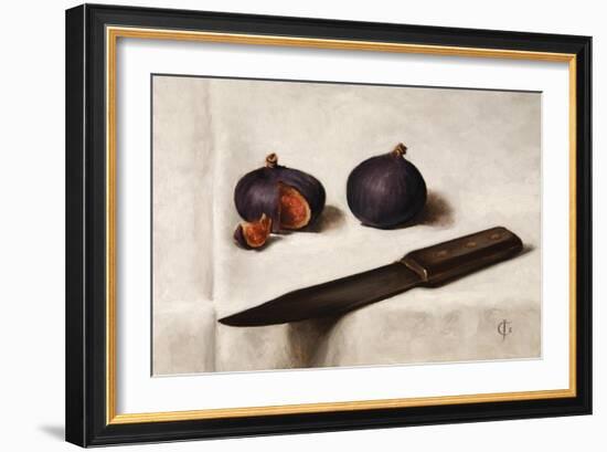 Figs and Knife-James Gillick-Framed Premium Giclee Print