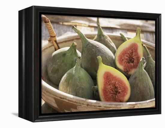 Figs in a Baskest-Michelle Garrett-Framed Premier Image Canvas