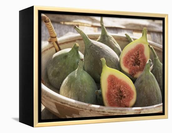 Figs in a Baskest-Michelle Garrett-Framed Premier Image Canvas