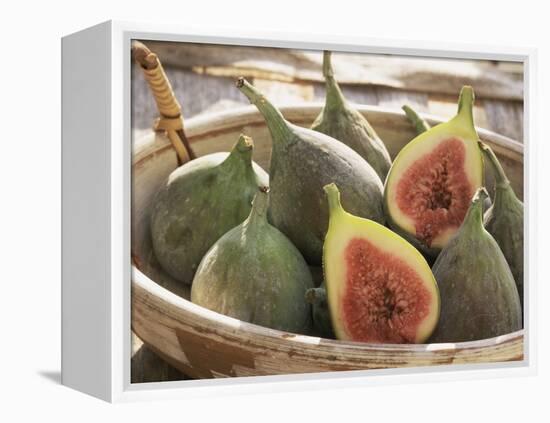 Figs in a Baskest-Michelle Garrett-Framed Premier Image Canvas