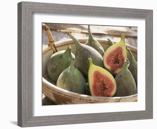 Figs in a Baskest-Michelle Garrett-Framed Photographic Print