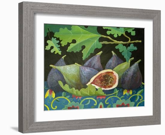 Figs on Black, 2014-Jennifer Abbott-Framed Giclee Print