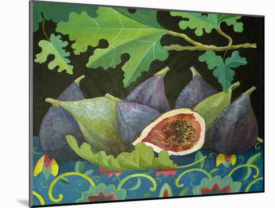 Figs on Black, 2014-Jennifer Abbott-Mounted Giclee Print