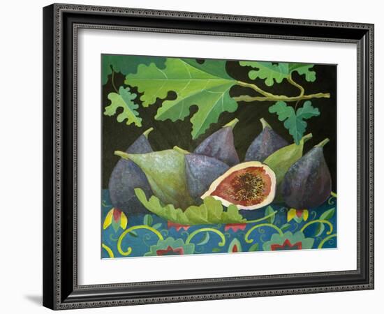 Figs on Black, 2014-Jennifer Abbott-Framed Giclee Print