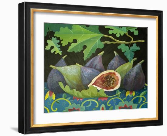 Figs on Black, 2014-Jennifer Abbott-Framed Giclee Print