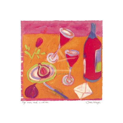 Figs Wine Red Rose Art Print By Louise Waugh Art Com
