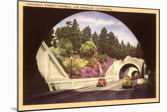 Figueroa Street Tunnels, Los Angeles, California-null-Mounted Art Print