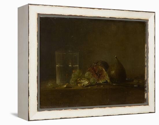 Figues, noix, raisins et verre d'eau-Zacharie Zakarian-Framed Premier Image Canvas