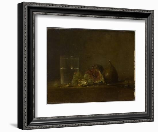 Figues, noix, raisins et verre d'eau-Zacharie Zakarian-Framed Giclee Print