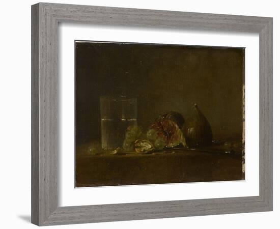 Figues, noix, raisins et verre d'eau-Zacharie Zakarian-Framed Giclee Print