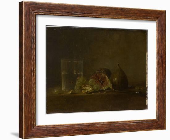 Figues, noix, raisins et verre d'eau-Zacharie Zakarian-Framed Giclee Print