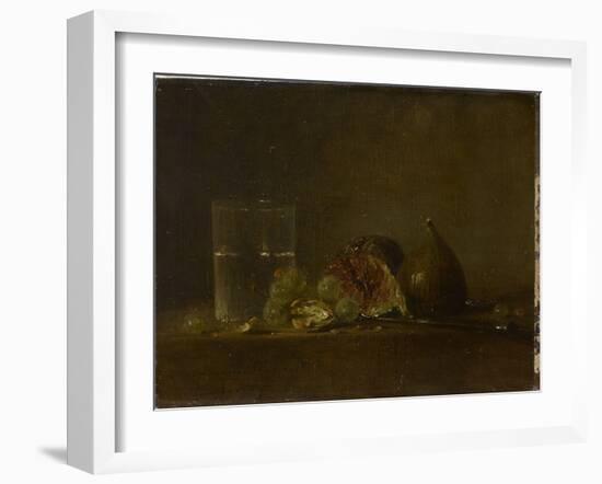 Figues, noix, raisins et verre d'eau-Zacharie Zakarian-Framed Giclee Print