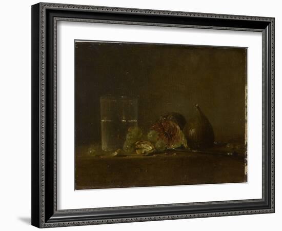 Figues, noix, raisins et verre d'eau-Zacharie Zakarian-Framed Giclee Print