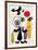 Figur Gegen Rote Sonne II, c. 1950-Joan Miro-Framed Art Print