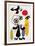 Figur Gegen Rote Sonne II, c. 1950-Joan Miro-Framed Art Print