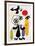 Figur Gegen Rote Sonne II, c. 1950-Joan Miro-Framed Art Print