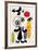 Figur Gegen Rote Sonne II, c. 1950-Joan Miro-Framed Art Print