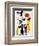 Figur Gegen Rote Sonne II, c. 1950-Joan Miro-Framed Art Print