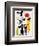 Figur Gegen Rote Sonne II, c. 1950-Joan Miro-Framed Art Print