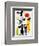 Figur Gegen Rote Sonne II, c. 1950-Joan Miro-Framed Art Print