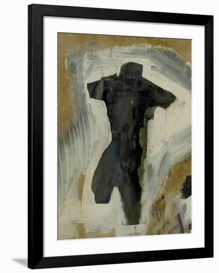 Figurative Sketch - Map-James Heligan-Framed Giclee Print