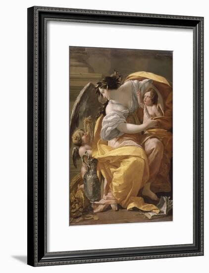 Figure allégorique dit La Richesse-Simon Vouet-Framed Giclee Print