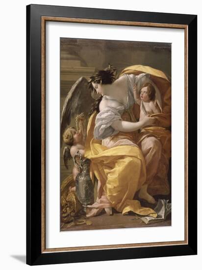 Figure allégorique dit La Richesse-Simon Vouet-Framed Giclee Print