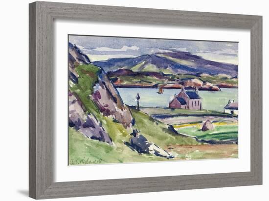 Figure and Kirk, Iona-Francis Campbell Boileau Cadell-Framed Giclee Print