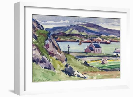 Figure and Kirk, Iona-Francis Campbell Boileau Cadell-Framed Giclee Print