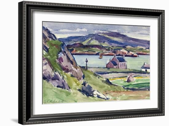 Figure and Kirk, Iona-Francis Campbell Boileau Cadell-Framed Giclee Print