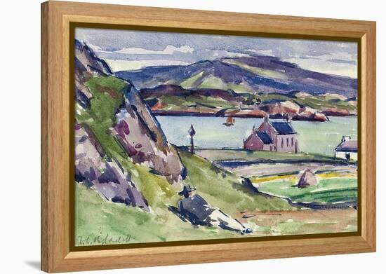 Figure and Kirk, Iona-Francis Campbell Boileau Cadell-Framed Premier Image Canvas