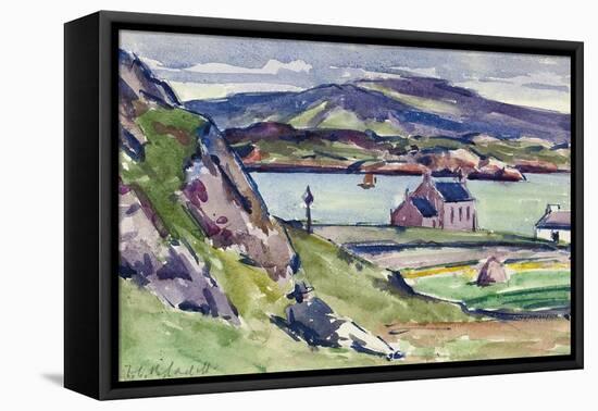 Figure and Kirk, Iona-Francis Campbell Boileau Cadell-Framed Premier Image Canvas