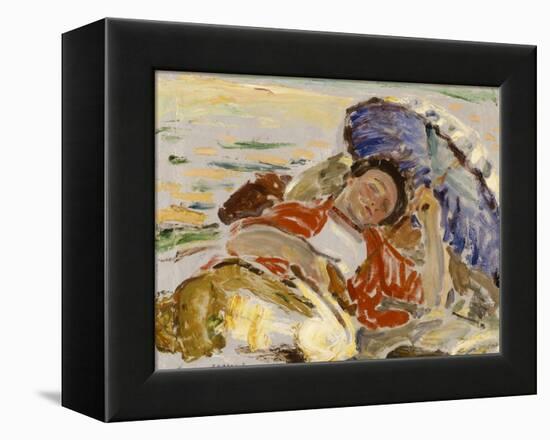 Figure at Laguna Beach 1917-Clarence Hinkle-Framed Stretched Canvas