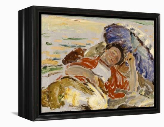 Figure at Laguna Beach 1917-Clarence Hinkle-Framed Stretched Canvas