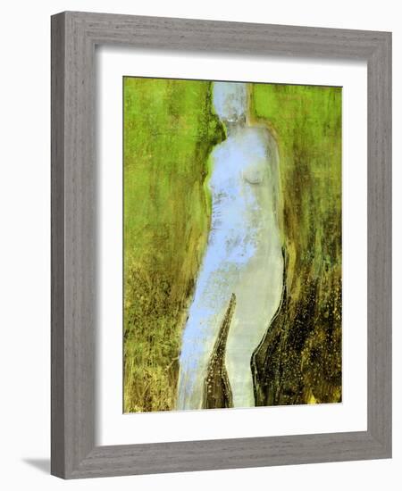 Figure Blue-Lou Wall-Framed Giclee Print