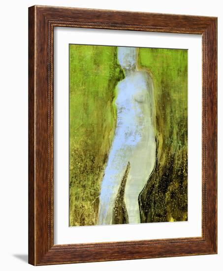 Figure Blue-Lou Wall-Framed Giclee Print