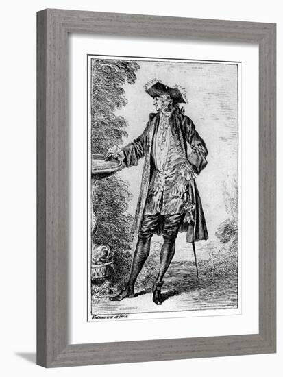 Figure, C1700-1720-Jean-Antoine Watteau-Framed Giclee Print