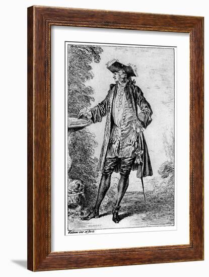 Figure, C1700-1720-Jean-Antoine Watteau-Framed Giclee Print