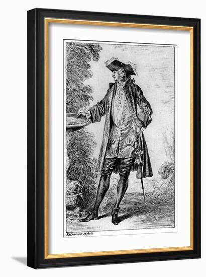 Figure, C1700-1720-Jean-Antoine Watteau-Framed Giclee Print