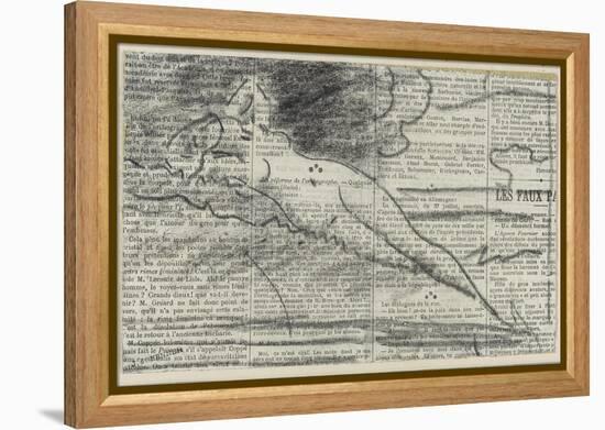 Figure féminine nue, allongée dans un paysage-Jean Jacques Henner-Framed Premier Image Canvas