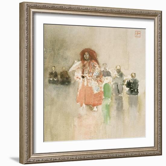 Figure in Red, C.1891-Robert Frederick Blum-Framed Giclee Print