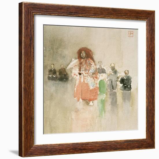 Figure in Red, C.1891-Robert Frederick Blum-Framed Giclee Print