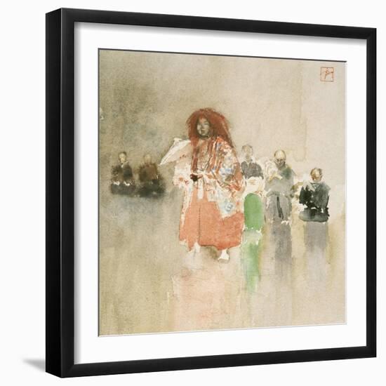 Figure in Red, C.1891-Robert Frederick Blum-Framed Giclee Print