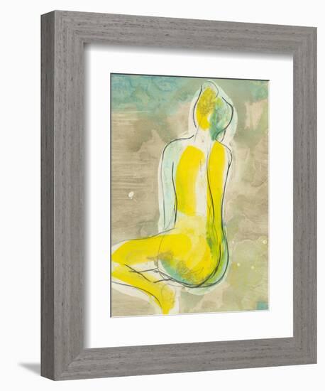 Figure in Relief II-Jennifer Goldberger-Framed Art Print