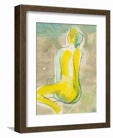 Figure in Relief II-Jennifer Goldberger-Framed Art Print