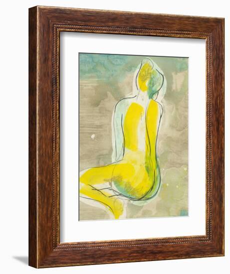 Figure in Relief II-Jennifer Goldberger-Framed Art Print