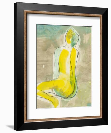 Figure in Relief II-Jennifer Goldberger-Framed Art Print