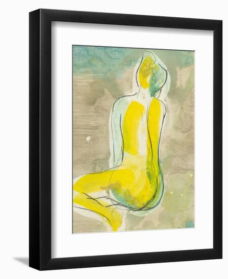 Figure in Relief II-Jennifer Goldberger-Framed Art Print